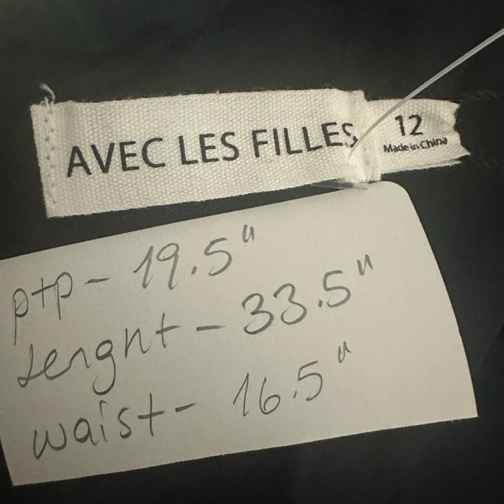 Avec Les Filles Dark Green and Navy Plaid Mini Dress - Picture 8 of 9